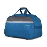 Aristocrat Enigma 52 Cm Polyester Softsided Cabin Size 2 Wheels Carry On Luggage Duffle Trolley Wheels - Blue, 28 Cm - Image 3