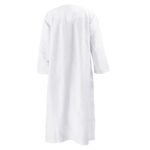 Boys Abaya Kaftan White Kids Thobe Muslim Prayer Clothes for Boys Muslim Kaftan Abaya Dress Long Sleeve Kids Robe Thobe - Image 3