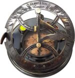 5 inches Large Sundial Compass in Rosewood Case - Best Vintage Gift for Antique Lovers Vintage Functional Marine Brass Magnetic Compass - Image 4