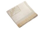 ihvan Online Muslim Prayer Rug and Beads with Portable Elegant Fabric Bag, Janamaz, Sajadah, Soft Islamic Prayers Rug, Islamic Gifts for Eid Ramadan, Travel Prayer Carpet Mat, Taffeta Fabric, Ecru - Image 7