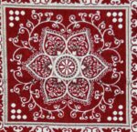 AAZEEM Prayer Mat | Velvet Aasan Mat | Meditation Prayer Carpet Mat | Pooja Aasan Mat |Traditional Prayer Mat |Medium Size |Pack of 1|Red Color| - Image 3