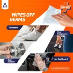 Savlon Germ Protection Wet Wipes - Thick & Soft, Multipurpose, Fresh & Fragrant Wipes with Fliptop Lid | For Face Cleaning & Surface Cleaning | 30 Pulls Per Pack - Image 5