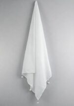 Premium white Chiffon Hijab for Women PACK OF 2 | Elegant Pearl Bead Hangings | Lightweight Dupatta & Scarf | Size: 155x75 cm (Approx) - Image 5