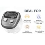 Digital Finger Counter Tally Counter for Jaap & Tasbeeh | Jaap Mala Counter | Handheld Click Counter for Prayer, Meditation, Sports & Counting Use (Ring-Steel Gry) - Image 3