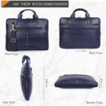 ADISA Laptop Messenger Office Bag Briefcase for Work for Men (LB6050-NAVY) - Image 3