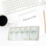 99 Names of Allah Flashcards with Quran Verses, Asma Ul Husna in Arabic and English, Islamic Book Learning and Memory Card Game, Eid & Ramadan Decorations, Muslim Prayer, Deen Supplies, White & Gold - Image 6