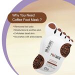 Dr.Rashel Coffee Foot Peel Mask for Dead Skin Removal | Exfoliating Peeling Feet Mask | Foot Hydrating Sock Pedicure Essential | Make Your Feet Baby Soft, Repair Rough Heels - Image 6