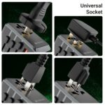 Zebronics 2500W All-in-One Travel Adapter, Upto 10A, USB-A, 3xType-C, Type-C PD 3.0, Universal Socket, Swappable Pins for EU|KR|UK|US|JP|AUS|CN, for Mobile, Tablet, & Laptop (Travmate 650) - Image 5