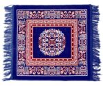 Weavers Villa Set of Prayer Mat/Aasan/Puja Mat/Meditation Mat/Multipurpose Velvet Rug Mats [Size: 2ft X 2ft] (Pack of 3) - Image 5