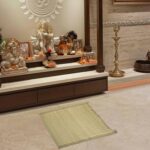 Pooja Mat For Sitting Made By Kusha Grass,Madurkathi Aasana 19X19 Inches Square Shape & Holy Alternative To Velvet Puja Aasan (2),Natural - Image 3