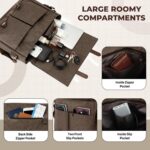 Storite Laptop Messenger Bag for Men & Women – Water-Resistant Office Shoulder Bag with Multiple Pockets, Adjustable Strap & Leatherette Detailing (26 x 7.5 x 34 cm) - Image 6