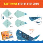 PepPlay 3D Origami Paper, with Booklet and Stickers, Educational, Brain-Boosting Activity, No Mess Paper Craft, Travel-Friendly Airplane Toy, Birthday Return Gift for Boys&Girls Ages 3-8, Orange - Image 4