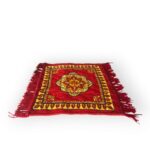 Achleshwar Set of 4 Traditional Puja Aasan - Soft Velvet Prayer Mat for Sitting Meditation | Floor Carpet Rug for Pooja | Multicolor | 2x2 Feet - Image 5