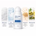 20% Urea Foot Cream Roll On 50ml | For Dry & Cracked Heels | With 5% Lactic Acid, Olive Oil & Vitamin E | Helps Repair and Moisturise Cracked Heels - Image 5