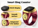 Anlising Smart Ring Counter, Smart Tasbih Zikr Ring, Muslim Islamic Prayer Smart Rings, Tasbih Counter Smart Ring, Tasbeeh Smart Counter, Digital Electronic Smart Tally Counter for Prayer(Brown, 20MM) - Image 4
