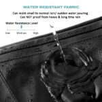 Large Waist Bag for Men Women with Adjustable Strap, Water Resistant (Pure Black) - Image 4