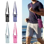 Water Bottle Carrier Trendy Water Bottle Sleeve for Trekking Camping Outdoor Black| Sports Equipment | Outdoor Sports Gear | Exercise Gear - Image 3