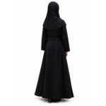 Girls Abaya Dress with Dupatta | Islamic Modest Wear for Kids | Embroidered Black Abaya Gown for Girls | Full Length Ethnic Dress for Party, Eid & Daily Wear - Image 6