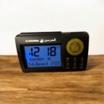 Digital Azan Clock with Automatic Prayer Time Adjustments Including DST and 5 Times Daily Athan Reminder with Alarm for Muslims | Wall & Table Clock 9”x8” (Desktop (Black) Azan Clock) - Image 5