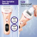 HANNEA® Callus Remover for Feet With Pedicure Kit for women for Foot Scrubber for Dead Skin, Pedicure Machine Rechargeable Foot Care - Image 4