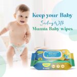 Cleansing Baby Wipes, Enriched with Aloe Vera, Jojoba seed oil, Shea Butter & Vitamin E - 80 Counts/Pack| Essential Wet Wipes with Lid, Alcohol and Paraben free wipes for Babies/Kids (Pack of 3) - Image 3