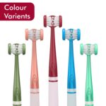 My1brush-3 Sided Toothbrush | Cleans 3 Surfaces at Once | Faster & Deeper Cleaning | Soft Bristles for Sensitive Teeth & Gums | Ideal for Men and Women| Dentist Recommended Oral Care Brush | Last for 1 Year | BPA Free | Maroon - Image 7