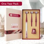 My1brush-3 Sided Toothbrush | Cleans 3 Surfaces at Once | Faster & Deeper Cleaning | Soft Bristles for Sensitive Teeth & Gums | Ideal for Men and Women| Dentist Recommended Oral Care Brush | Last for 1 Year | BPA Free | Maroon - Image 8