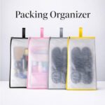 Lify Waterproof Shoe Bag for Travel – Opaque Travel Shoe Organizer with Zipper & Handle, Durable Portable Shoe Cover Storage Pouch, Suitcase Packing Organizer (Black- 6 Piece) - Image 5