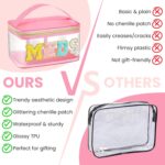 OCEANEVO Small Transparent Medicine Pouch for Travel with Luggage Tag, Versatile Medicine Organizer Pouch for Daily Home or Travel Use with Handle - 23 x 15 x 12 Cm - Model 1 - Pink - Image 6