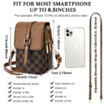 PALAY® Sling Bag for Women Crossbody Bag for Women Phone Bag Stylish PU Leather Mobile Cell Phone Holder Pocket Purse Wallet Mini Shoulder Bags For Mother's Day Gift - Image 3