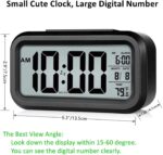 Alarm Clock Digital that Show Temperature, Date and Loud Sound Alarm (Black Digital) - Image 3