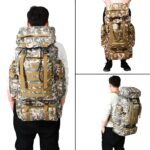 NFI essentials Hiking Bag, Military Print Travel Shoulder Backpack, Rucksack Duffle Bag with Shoe Compartment & Wet Clothes for Gym, Duffel Bag for Travelling, Camping & Trekking (Beige) - Image 7