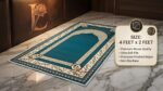 Premium Printed Janamaz - 2 x 4 Feet Large Size Prayer Mat with High-Definition Digital Print, Lightweight & Foldable Velvet Touch Namaz Mat for Home, Travel & Ramadan Gifting (Design 3) - Image 5