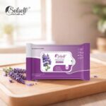 Soilsoft Lavender Blossom Wet Wipes 25 Sheets Purple Pack Alcohol Free pH Balanced Soft Texture Paraben Free Soothing Cleansing Moisturising Skin Care Travel Friendly Resealable Gentle Daily Use (pack of 1) - Image 3