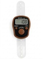 Digital Finger Ring Tally Counter, LCD Display with LED, Reset & Count Button (Pack of 1-Multicolour) (Brown) - Image 3