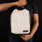 TRAVEL LIKES ME Travel Organizer - Set of 3 Utility Bags for Essentials, Packing Cubes, Pouches for Travel Accessories, Clothes & Garment Storage (Black & White) (Arctic White) - Image 6