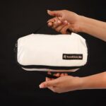 TRAVEL LIKES ME Travel Organizer - Set of 3 Utility Bags for Essentials, Packing Cubes, Pouches for Travel Accessories, Clothes & Garment Storage (Black & White) (Arctic White) - Image 7