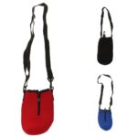 Portable Neoprene Water Bottle Cover with Zipper & Removable Suspenders| Camping Gear | Hiking Equipment | Trekking Accessories - Image 3