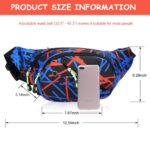 GUSTAVE® Waist Bags for Men Women, Stylish Waterproof Chest Bag with Adjustable Strap Sport Fanny Bag Bumbag for Hiking Travel Camping Running Sports Outdoors - Image 3