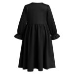 IWEMEK 2PCS Newborn Baby Girls Muslim Abaya Prayer Dress with Hijab Islamic Middle East Arab Dubai Robe Ramadan Eid Clothes - Image 4