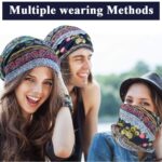 PALAY® Hijab Caps for Women, Floral Print Chemo Cap Slouchy Beanie Cap for Women, Fashion Skull Dwarf Hats Head Scarf for Women, Soft Stretch Running Head Scarves for Teen Girls - All Season Use - Image 4