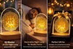 Ayatul Kursi 3D LED Night Lamp | Multicolor Color Changing Light | Islamic Home Decor Lamp for Bedroom & Living Room Pack of 1 (Pattern 3) - Image 4