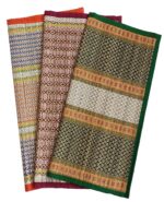 18 X 18 Inch Hand Made Kusha Grass Rectangular Aasan for Pooja (Multicolour) -Pack of 3(Madurkathi River Grass Sedge/Korai) - Image 2