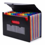 24 Pockets File Organizer, Expanding File Plastic Letter Size with Labels, Accordion Document Organizer, Adjustable Buckle A4 Portable Document Bag Storage for Office, School, Hospital & Home - Image 2