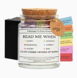72 Quran Verses Jar in Arabic and English - Islamic Gifts for Muslim Women, Men, Kids - Ramadan & Eid Gifts, Read Me When Quran Jar, Quranic Affirmations, Islamic Decor, Ramadan Decorations for Home - Image 2