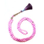 8mm Gemstone Tasbeeh with Metal Charm – 99 Beads Natural Healing Crystal Tasbih for Prayer & Meditation – Muslim Islamic Tasbeeh for Men & Women – Spiritual Gift - Image 2