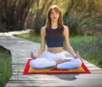 AAZEEM Maroon Cotton Aasan Mat | Medium Size 18" x 18" | Traditional Prayer Mat - Image 2