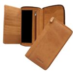 ABYS Hunter Leather RFID Protected Tan Passport Holder for Men and Women| Card Holder|Passport Pouch|Family Travel Wallet - Image 2