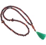 ADK Handicrafts 8MM Red Sandalwood Prayer Beads Islam-Masbaha Rosary Chandan Tasbih Mala 100 Beads (99+1), Natural lal chandan Beads-Tasbeeh Counter-Zikr Beads-Dhikr Muslim-Tasbih-Misbaha-Subha-Sibha - Image 2