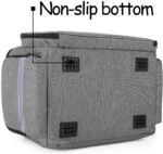 AHM Nylon Medical Supplies, Nurse, Doctor Instrument Bag With Handle And Shoulder Strap For Home Health Care, Car, School, Hospital Visit, Travel, Or Emergency Event. (Grey) - Image 2